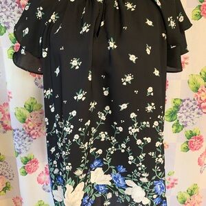 Old Navy Black Floral Top